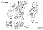 Bosch 3 600 HB9 004 Universalrotak 490 Lawnmower 230 V / Eu Spare Parts